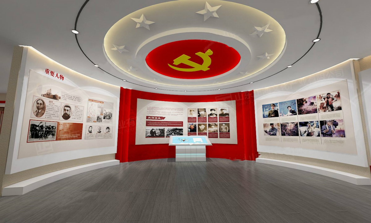 企业党建展厅设计：打造多媒体特色展厅